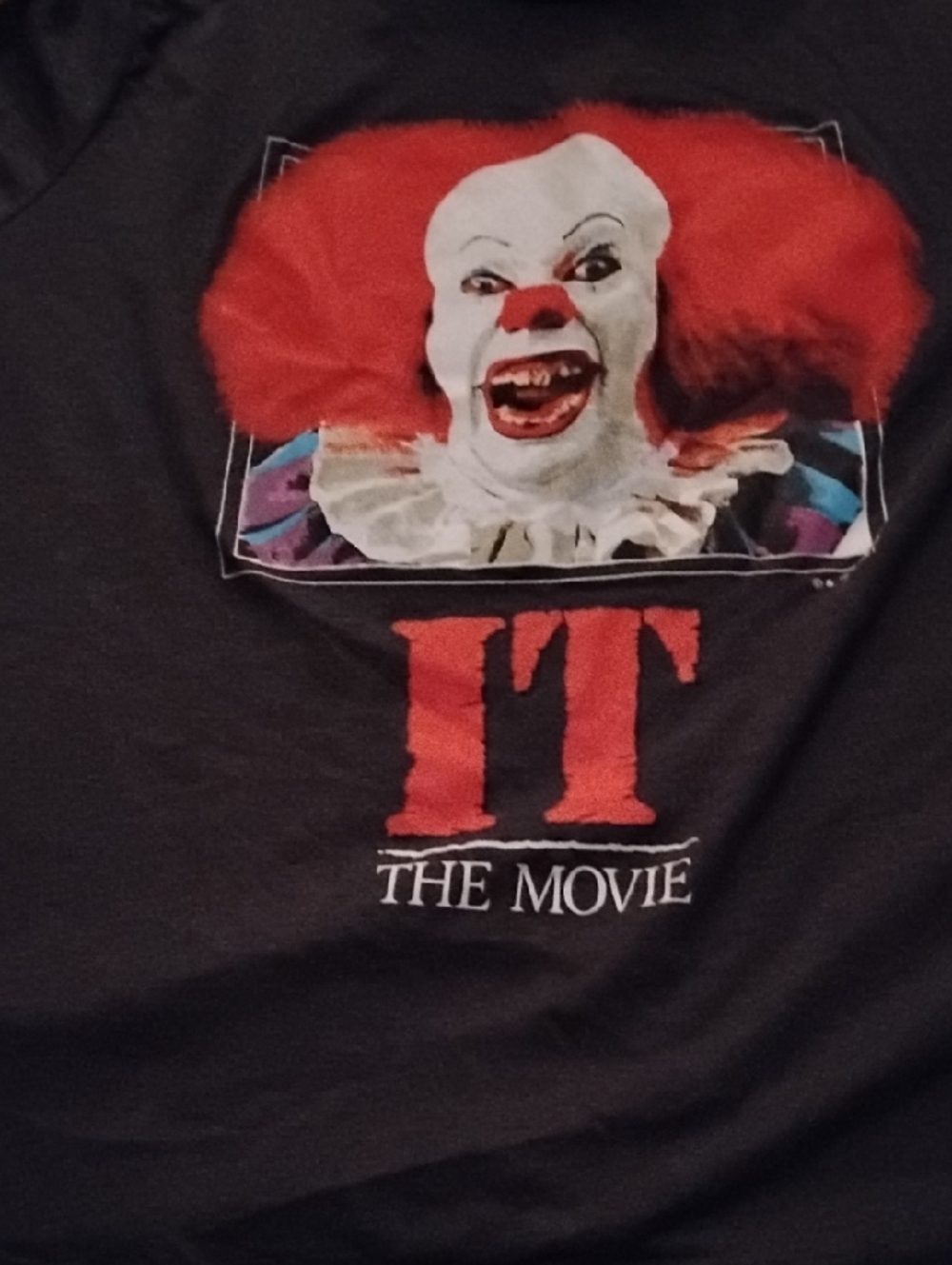 MAD Engine Black Tee with Red and White Pennywise Graphic